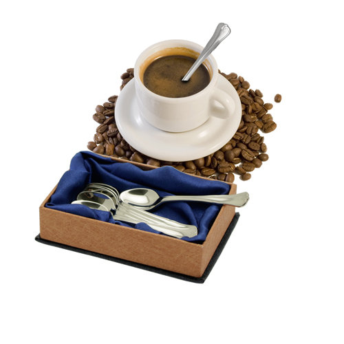 Nordic Chippendale espressolusikat, 6 kpl